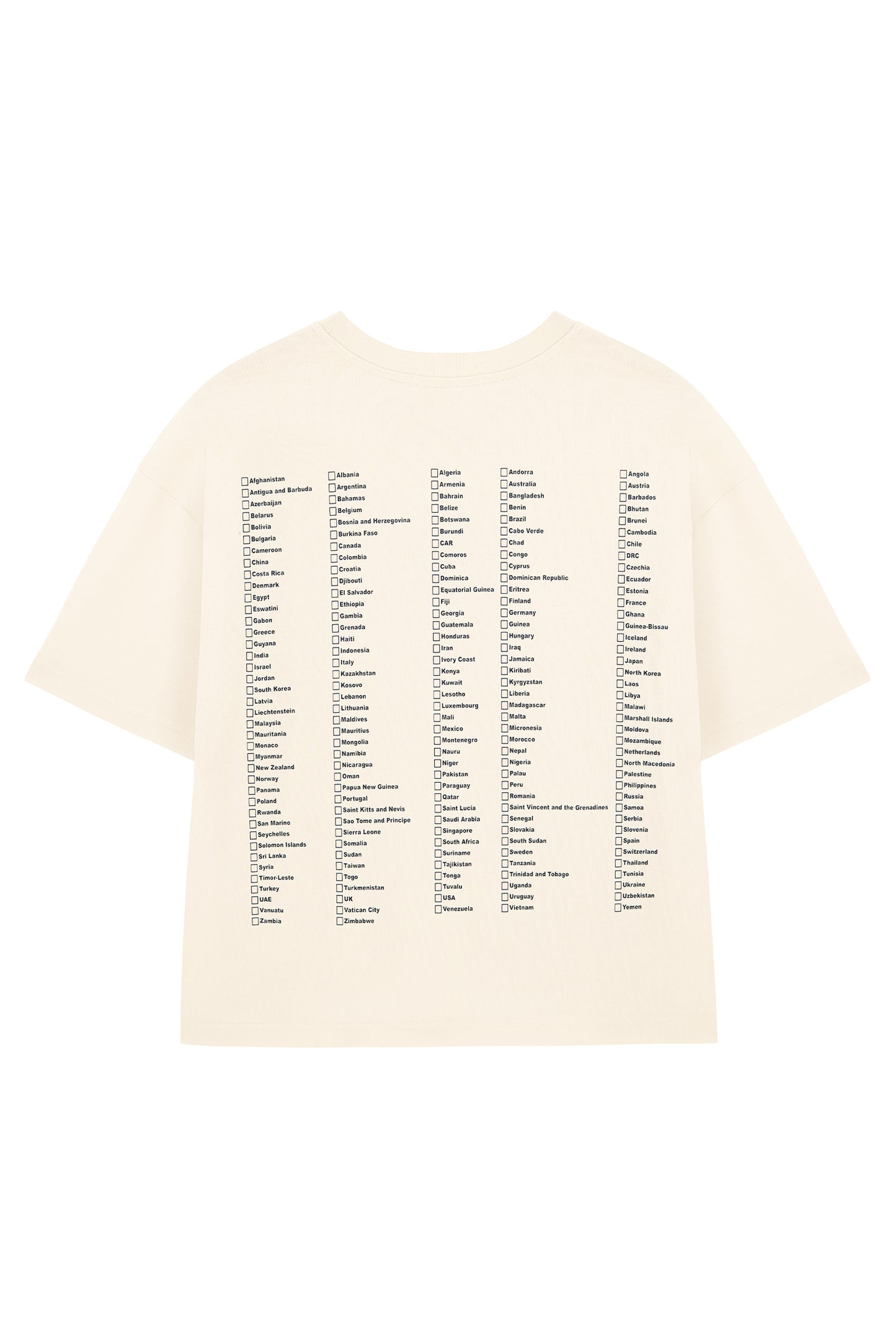 "Mark Your Story - Country by Country" Personalizowana Koszulka Podróżnika - Zaznacz Odwiedzone Kraje