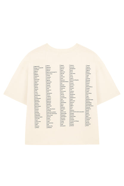 "Mark Your Story - Country by Country" Personalizowana Koszulka Podróżnika - Zaznacz Odwiedzone Kraje