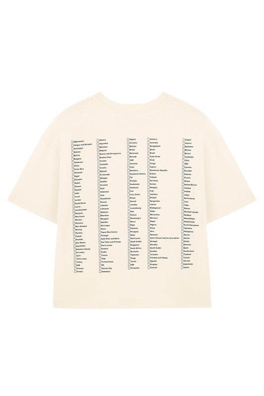 "Mark Your Story - Country by Country" Personalizowana Koszulka Podróżnika - Zaznacz Odwiedzone Kraje